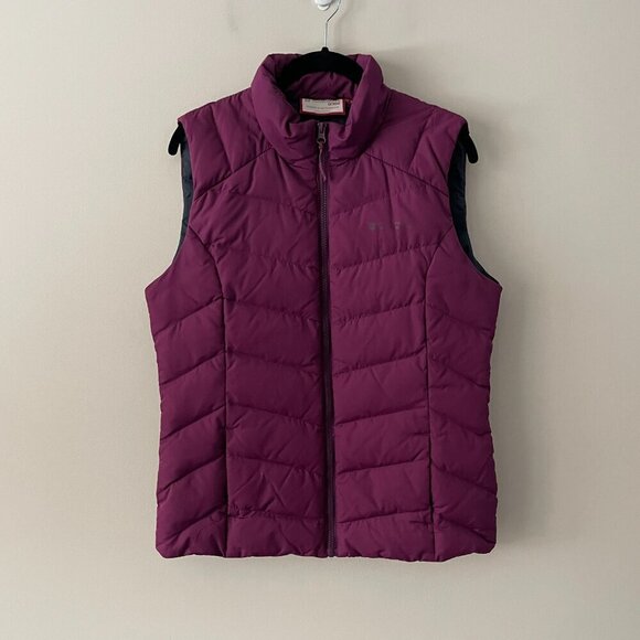 Mountain Hardware Zip Up Down Filled Outdoor Winter Casual Puffer Vest Purple 8 - Picture 2 of 9